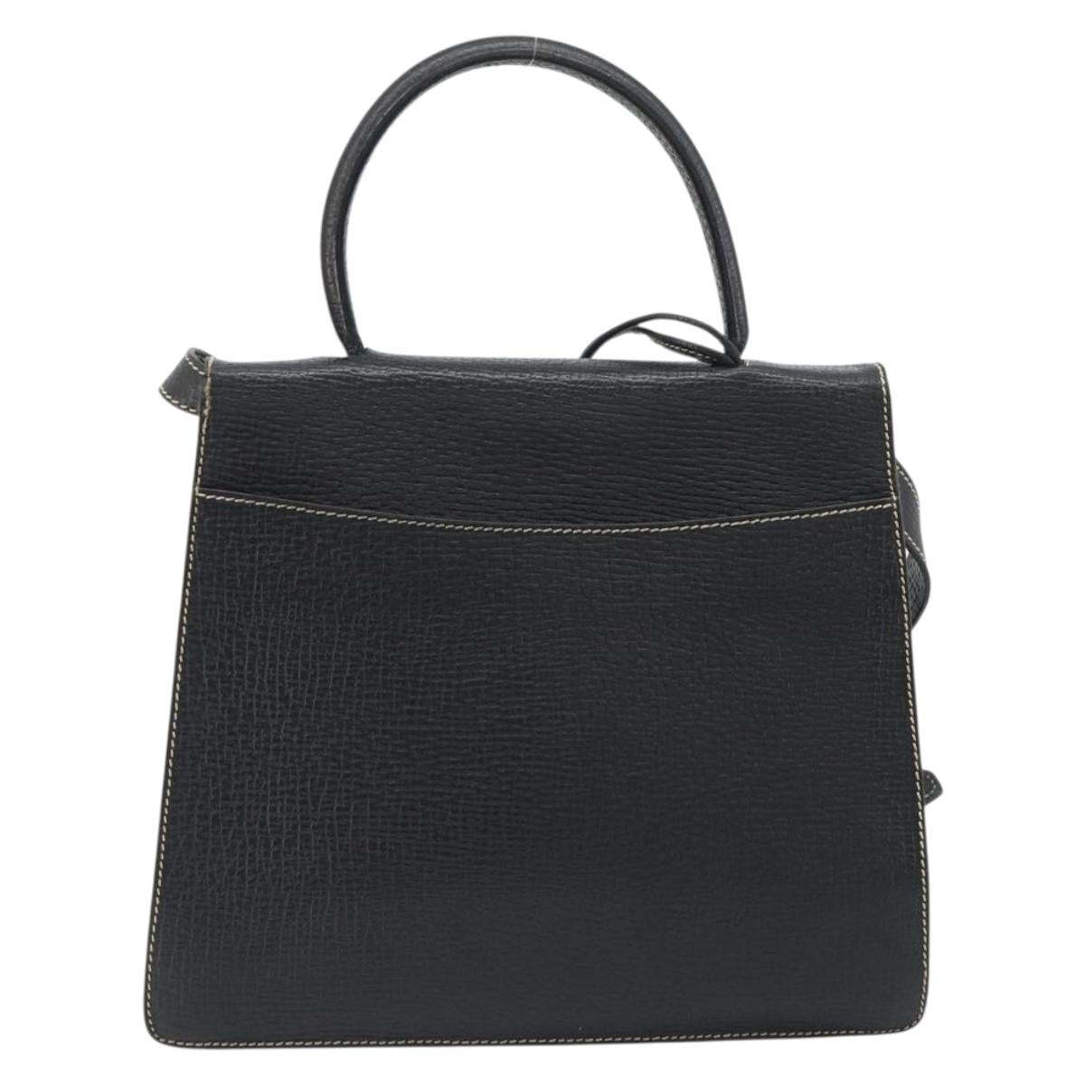 LOEWE Velazquez Hand Bag Leather 2way Black Auth ki6705A