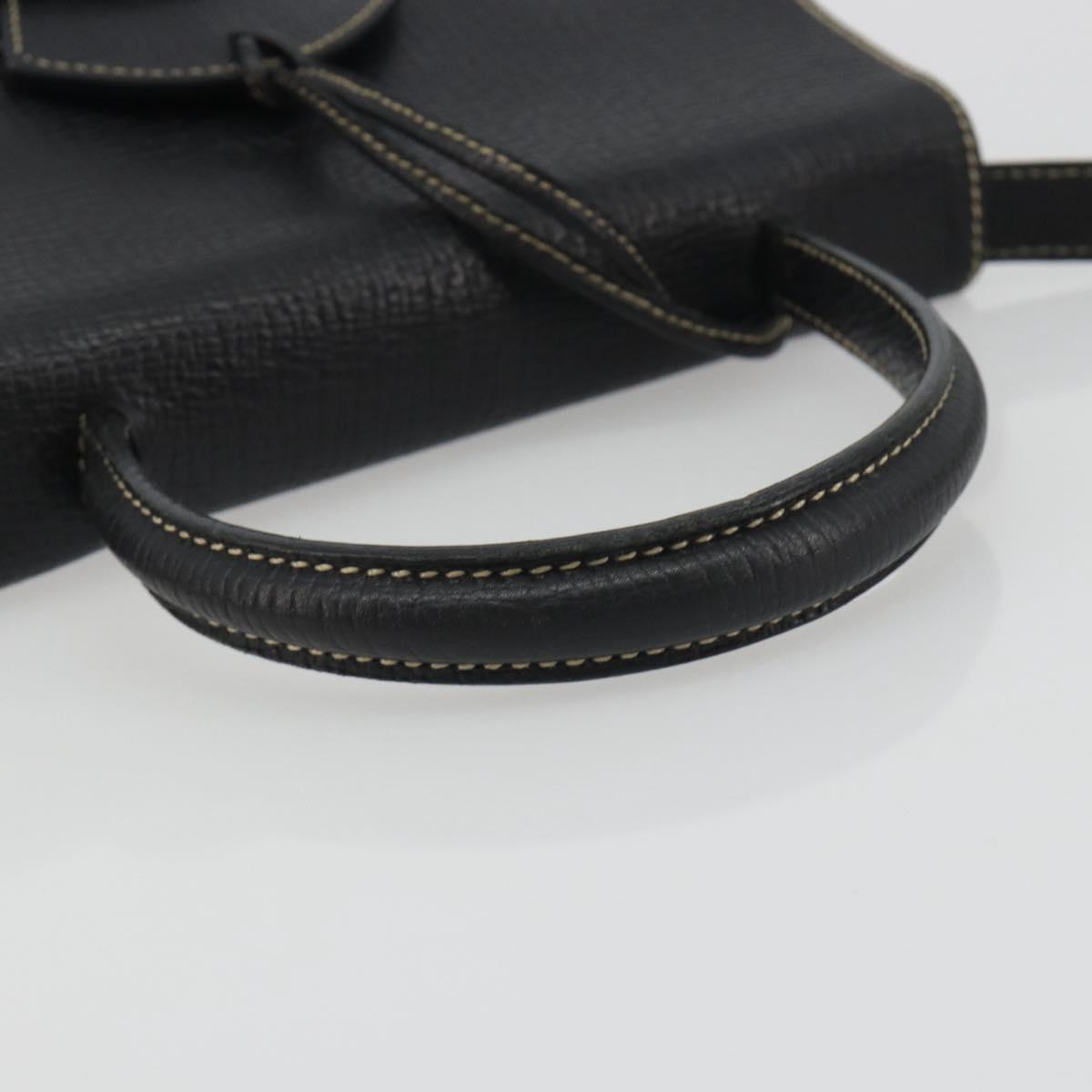LOEWE Velazquez Hand Bag Leather 2way Black Auth ki6705A