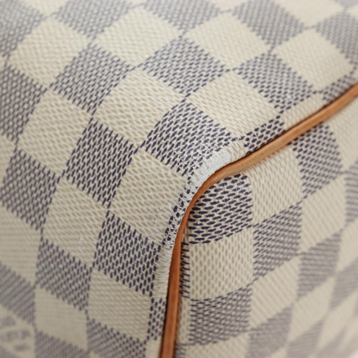 LOUIS VUITTON Damier Azur Speedy 25 Hand Bag N41534 LV Auth ki6709V