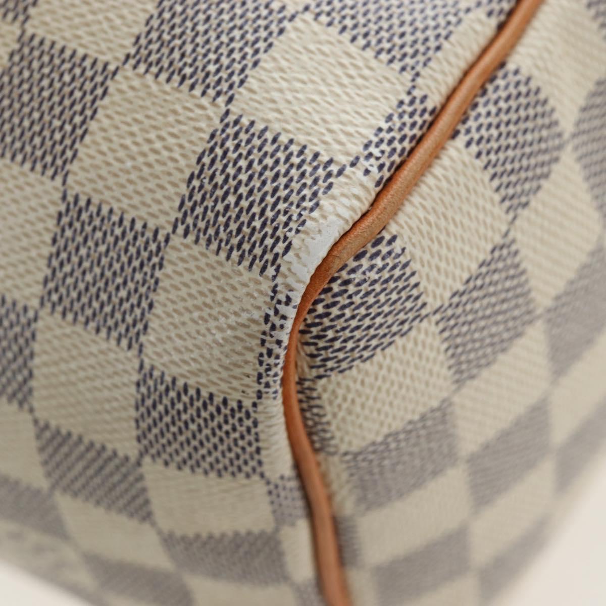 LOUIS VUITTON Damier Azur Speedy 25 Hand Bag N41534 LV Auth ki6709V