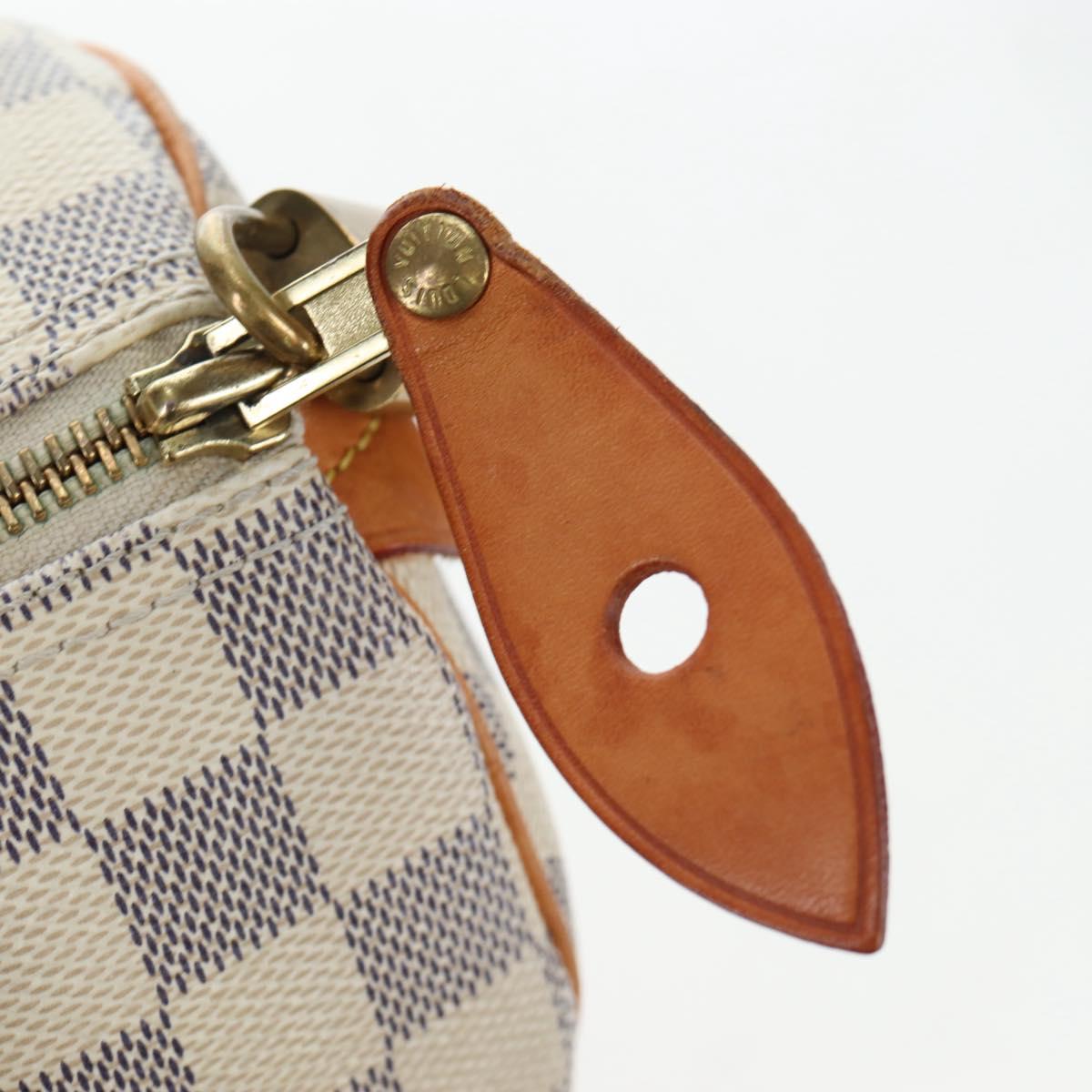 LOUIS VUITTON Damier Azur Speedy 25 Hand Bag N41534 LV Auth ki6709V