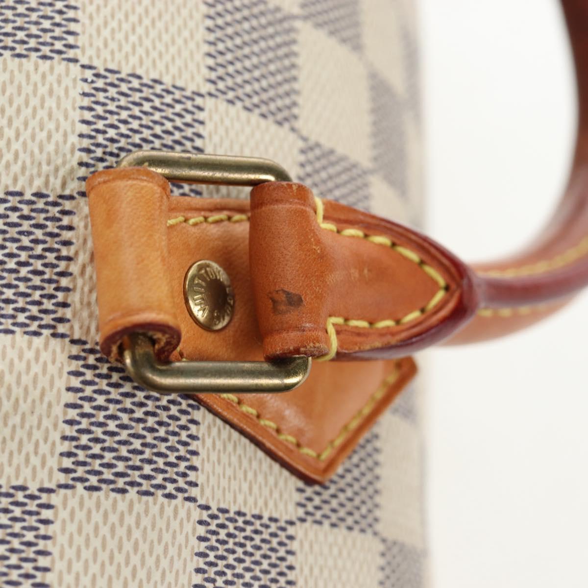 LOUIS VUITTON Damier Azur Speedy 25 Hand Bag N41534 LV Auth ki6709V