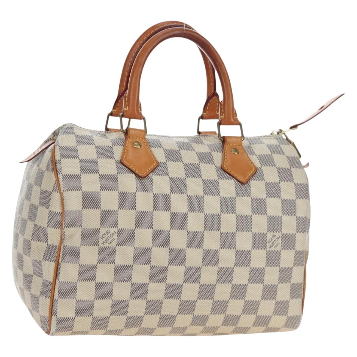 LOUIS VUITTON Damier Azur Speedy 25 Hand Bag N41534 LV Auth ki6709V