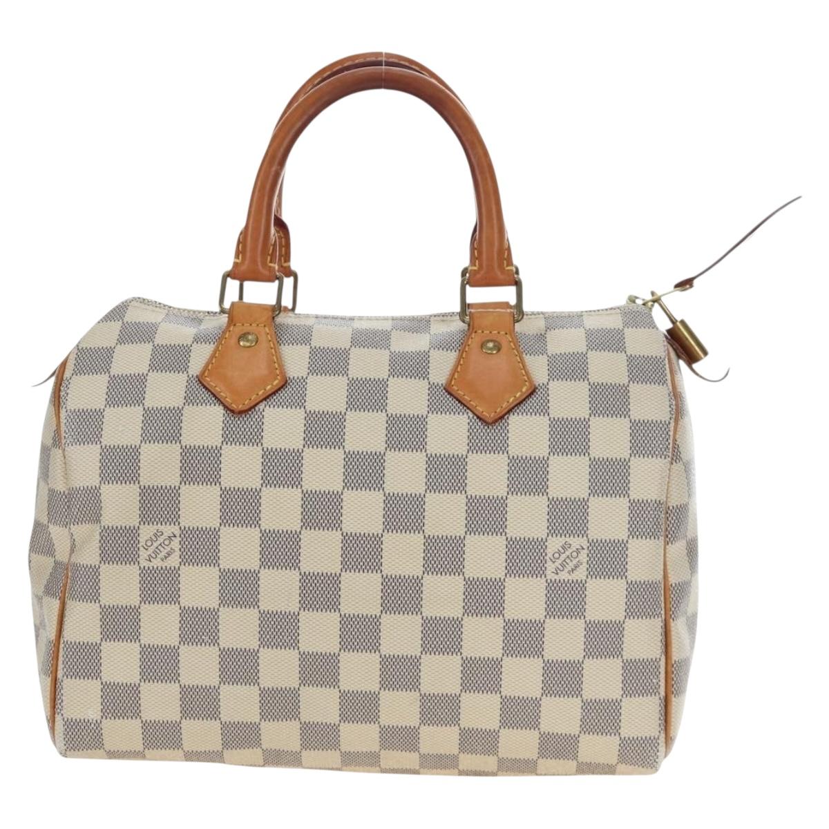 LOUIS VUITTON Damier Azur Speedy 25 Hand Bag N41534 LV Auth ki6709V