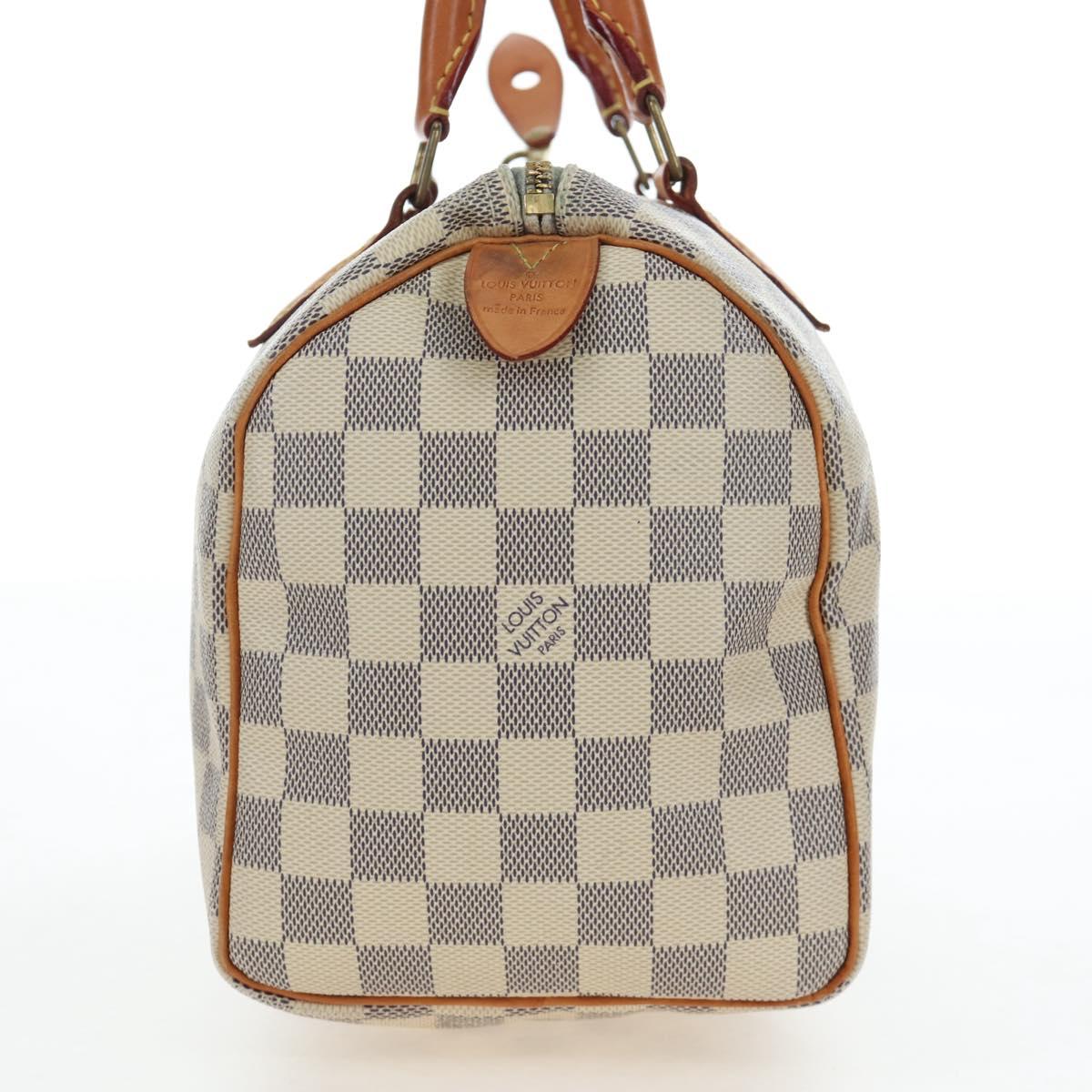 LOUIS VUITTON Damier Azur Speedy 25 Hand Bag N41534 LV Auth ki6709V