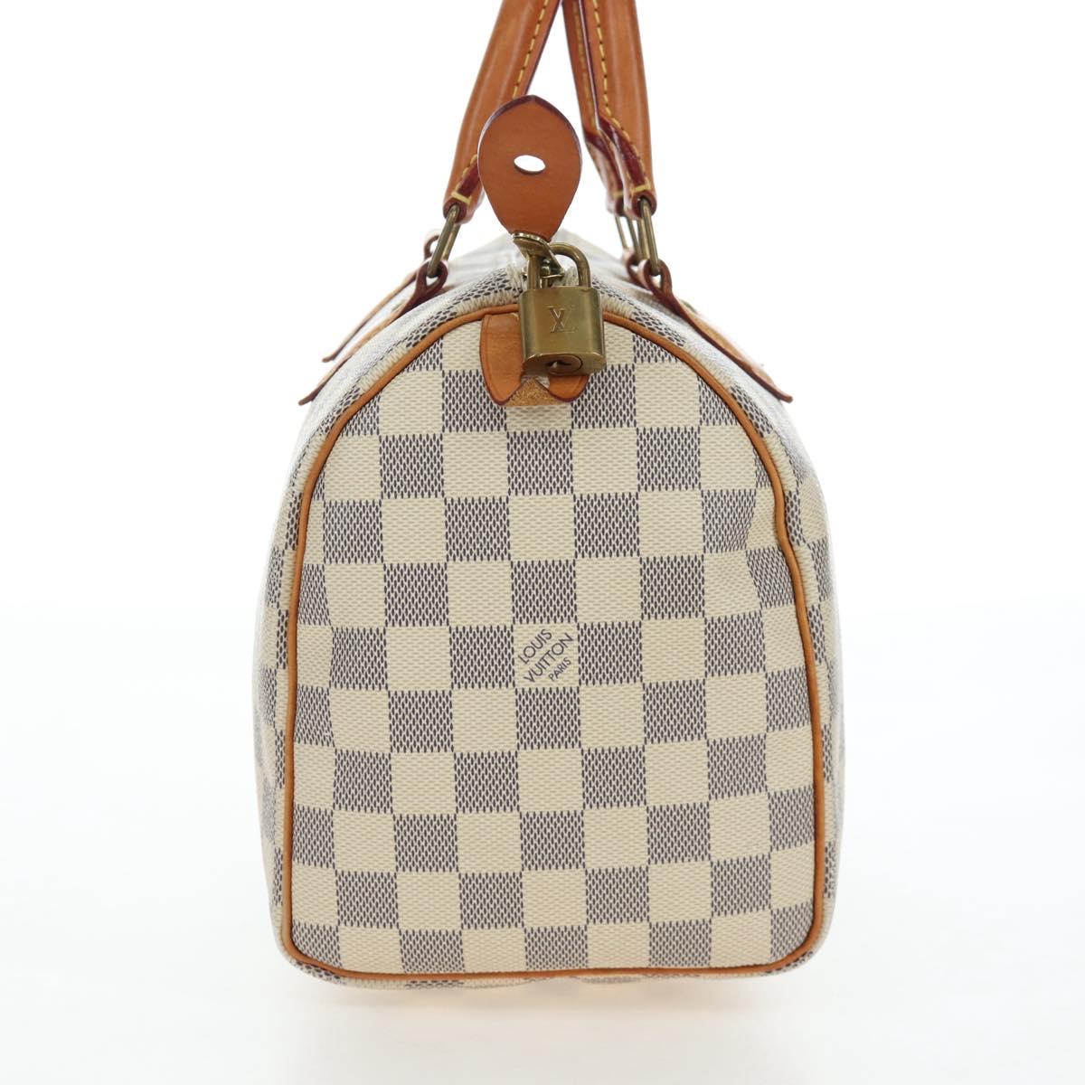 LOUIS VUITTON Damier Azur Speedy 25 Hand Bag N41534 LV Auth ki6709V