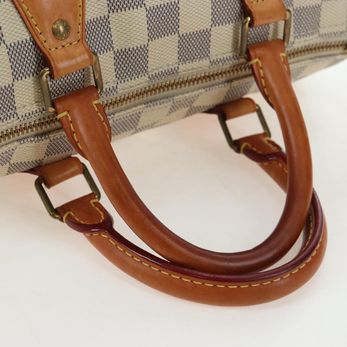 LOUIS VUITTON Damier Azur Speedy 25 Hand Bag N41534 LV Auth ki6709V