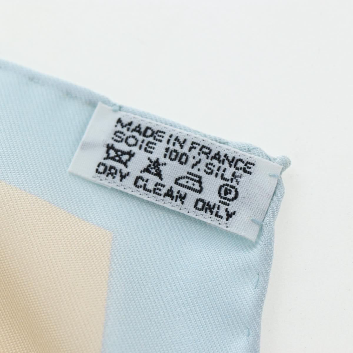 HERMES Carre 90 Scarf Silk ”LEGENDE KUNA PEUPLE DE PANAMA"" Blue Auth ki6728M