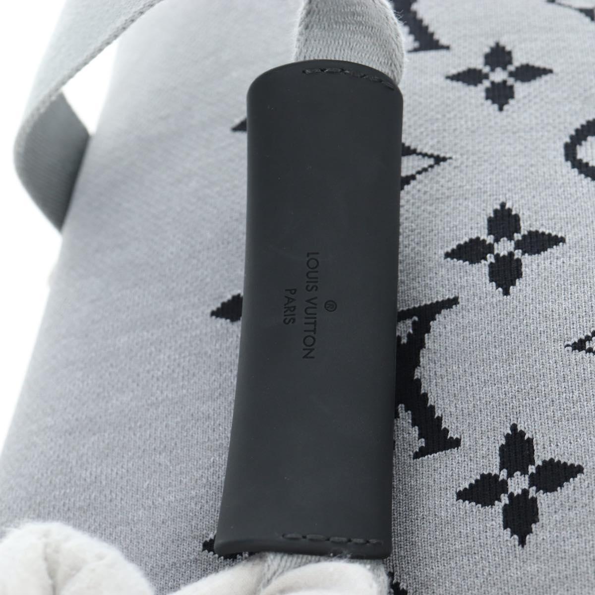 LOUIS VUITTON Monogram Jacquard Knit Horizon Soft 2R55 Gray M20129 Auth ki6739M