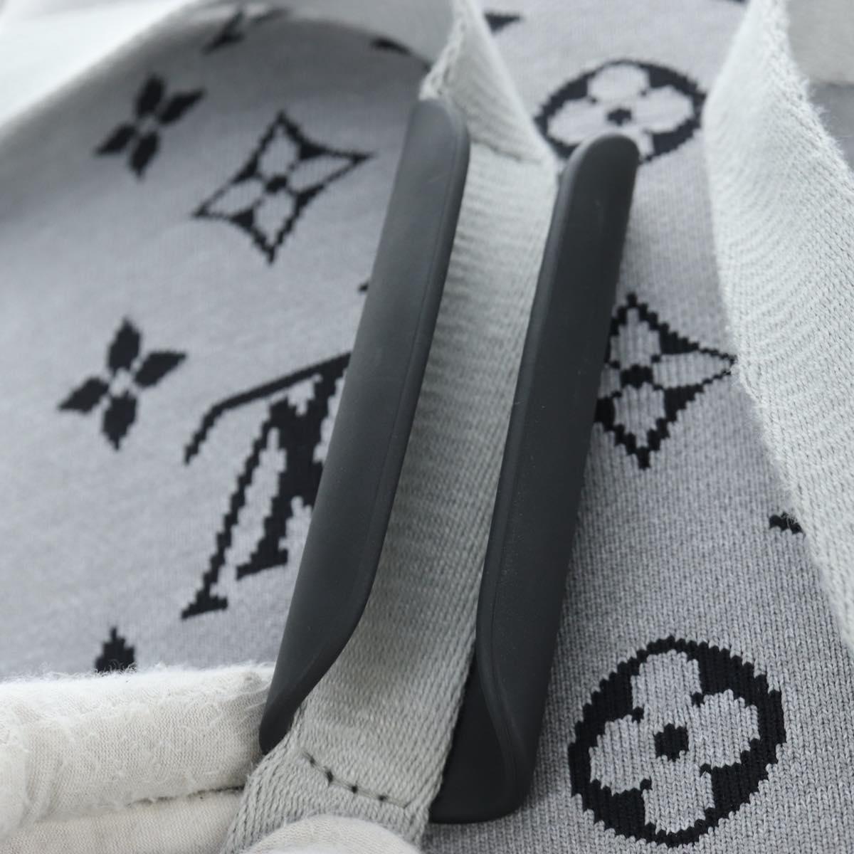 LOUIS VUITTON Monogram Jacquard Knit Horizon Soft 2R55 Gray M20129 Auth ki6739M