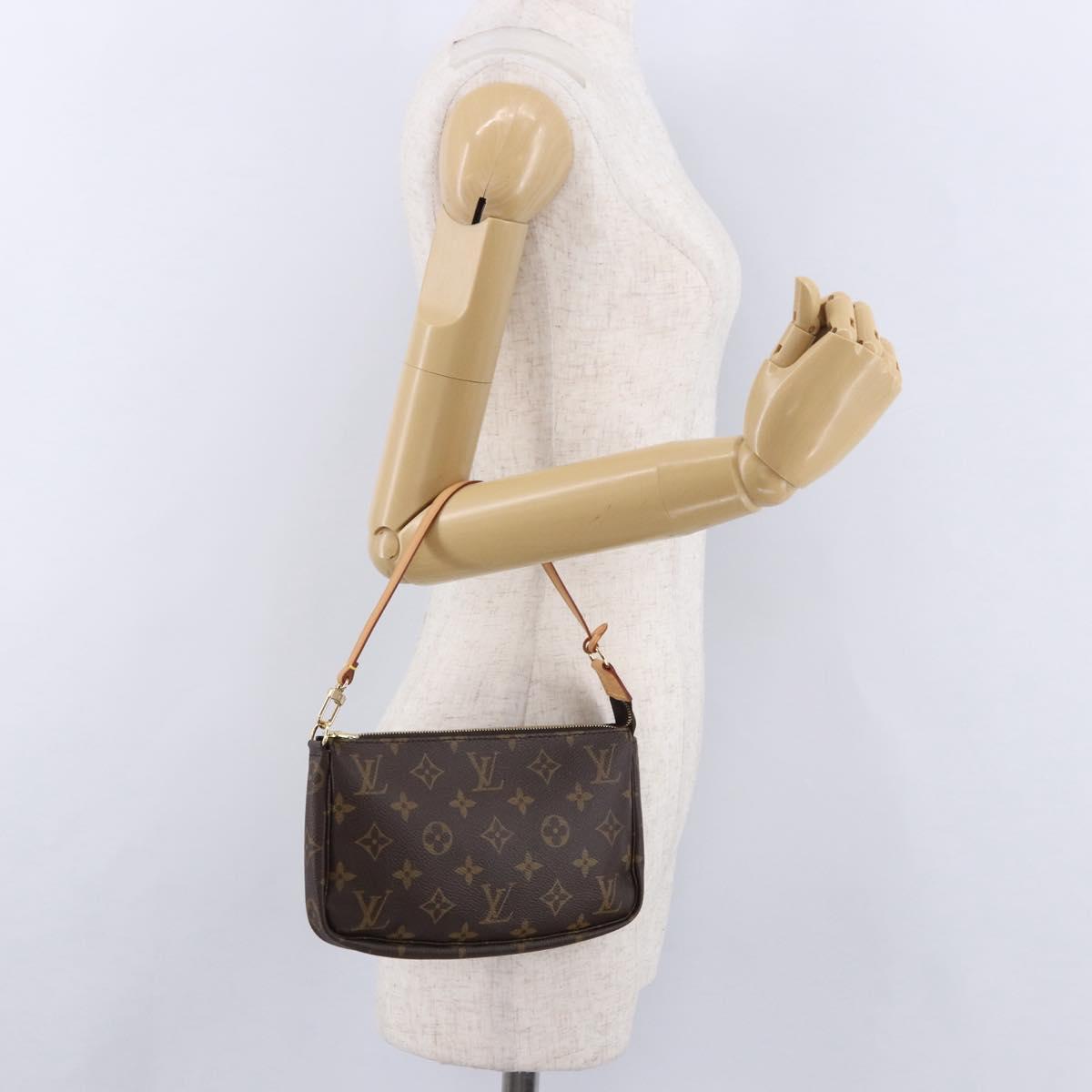 LOUIS VUITTON Monogram Pochette Accessoires Pouch M51980 LV Auth ki6744M
