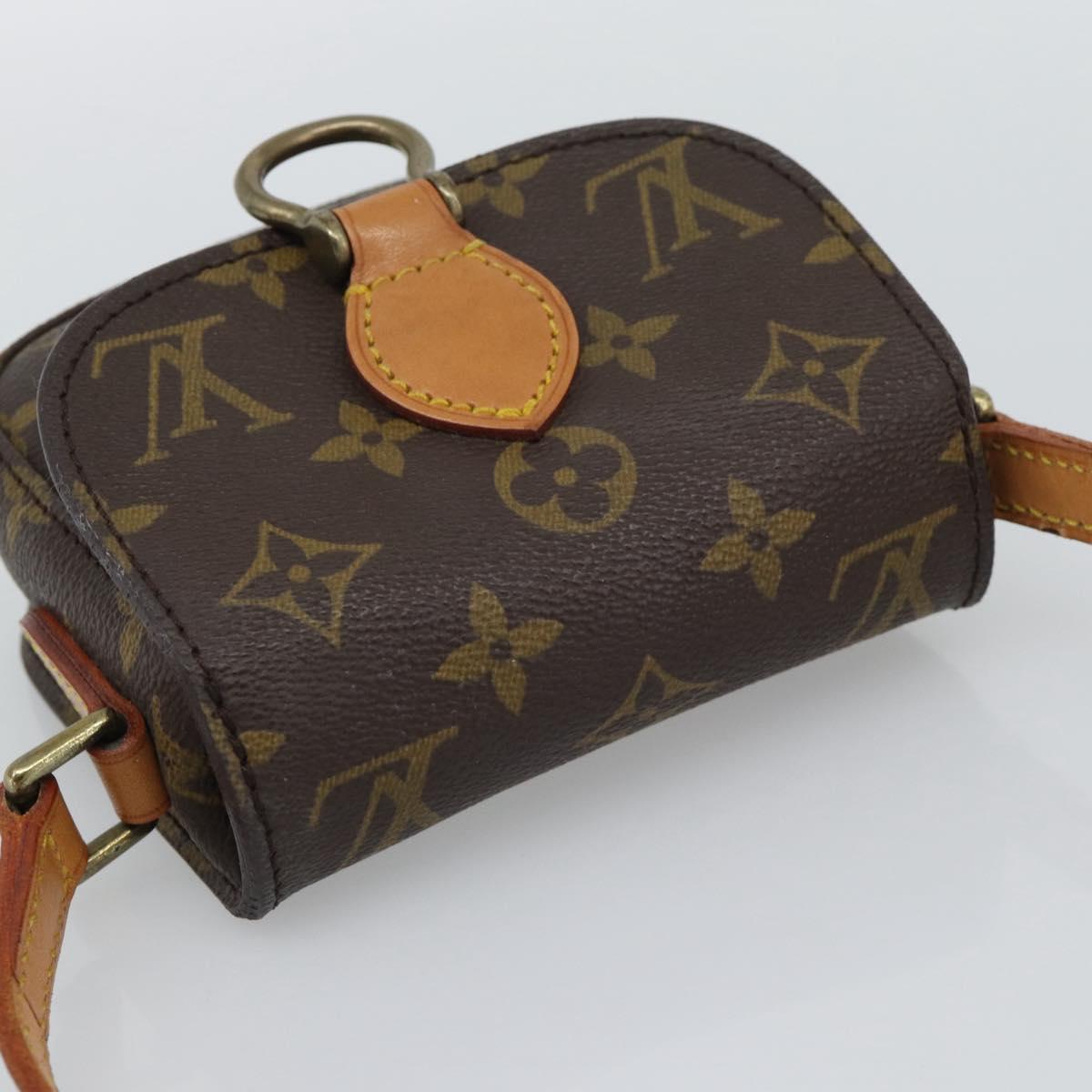 LOUIS VUITTON Monogram Bebe Saint Cloud Shoulder Bag M51245 LV Auth ki6746V