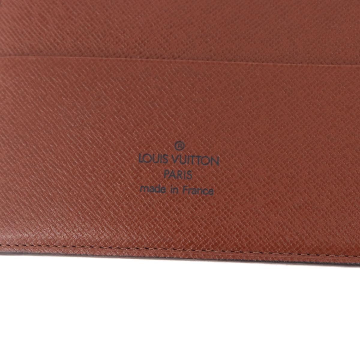 LOUIS VUITTON Monogram Agenda GM Day Planner Cover R20006 LV Auth ki6751V