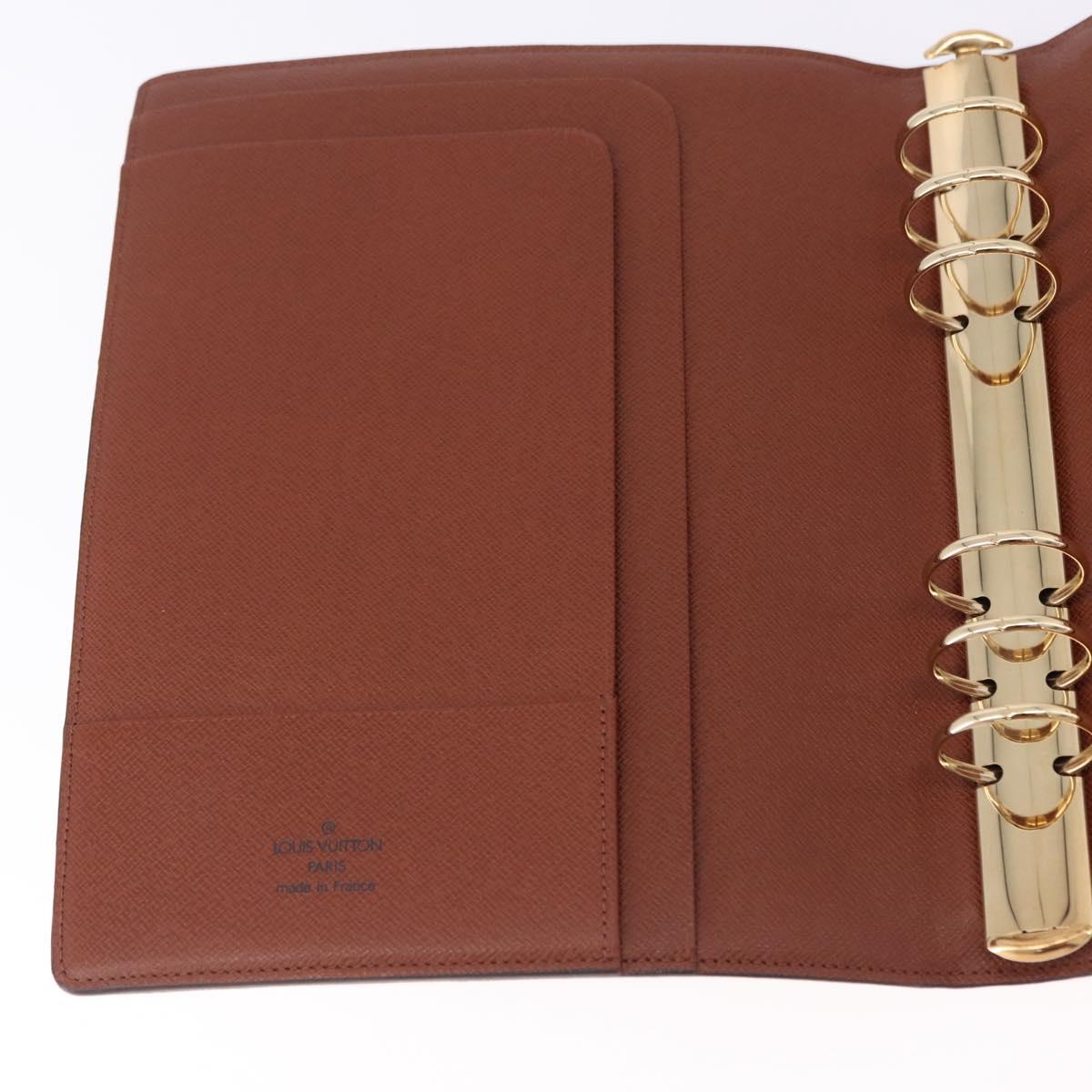 LOUIS VUITTON Monogram Agenda GM Day Planner Cover R20006 LV Auth ki6751V