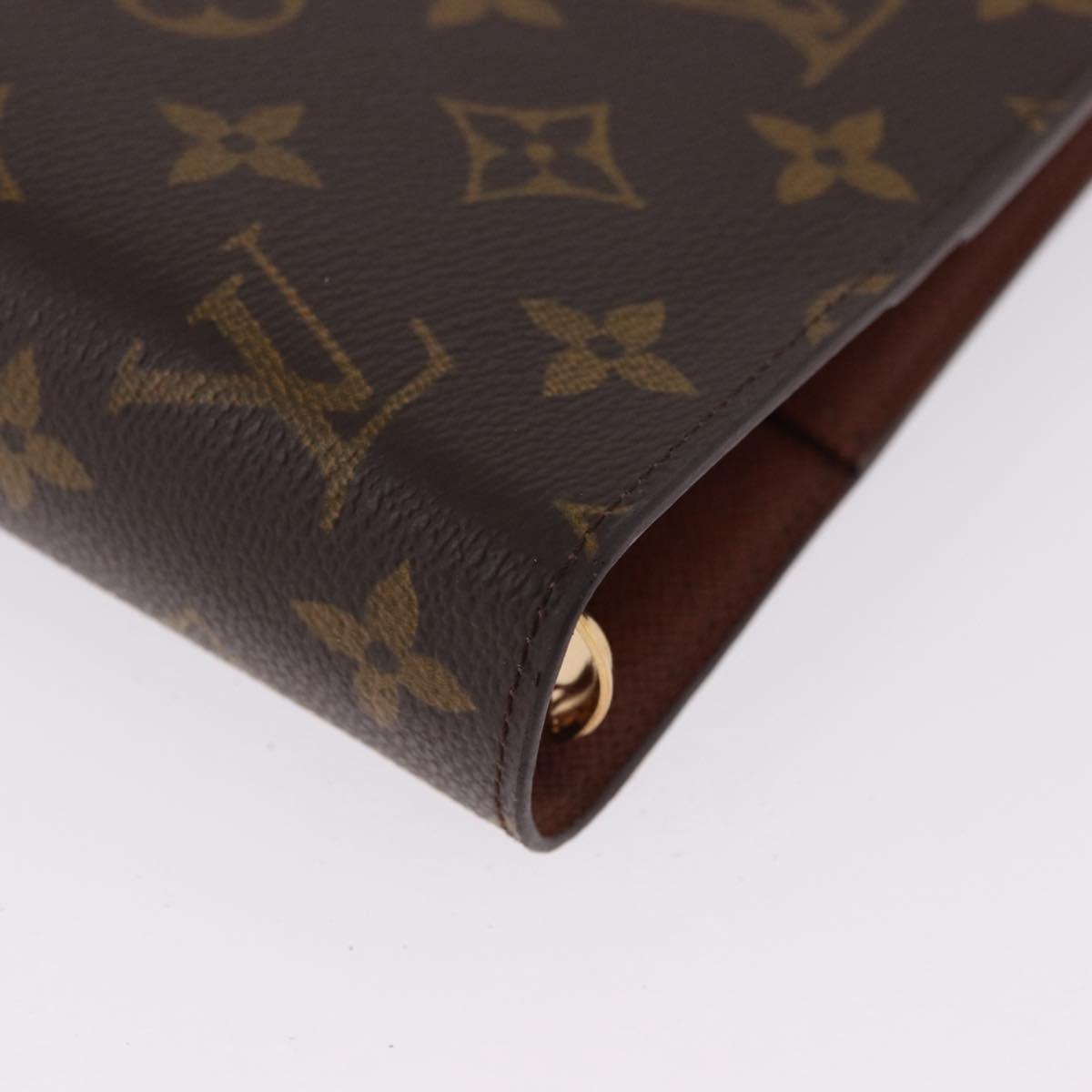 LOUIS VUITTON Monogram Agenda GM Day Planner Cover R20006 LV Auth ki6751V