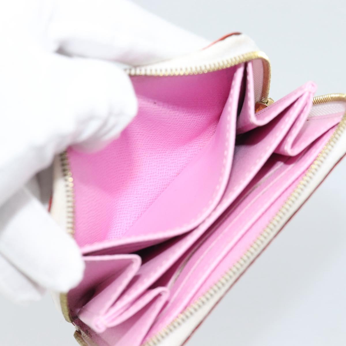 LOUIS VUITTON Monogram Multicolor Zippy Coin Purse White M93741 LV Auth ki6756V