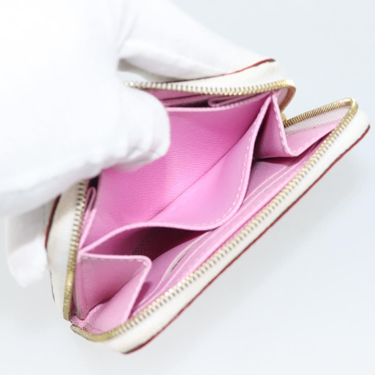 LOUIS VUITTON Monogram Multicolor Zippy Coin Purse White M93741 LV Auth ki6756V