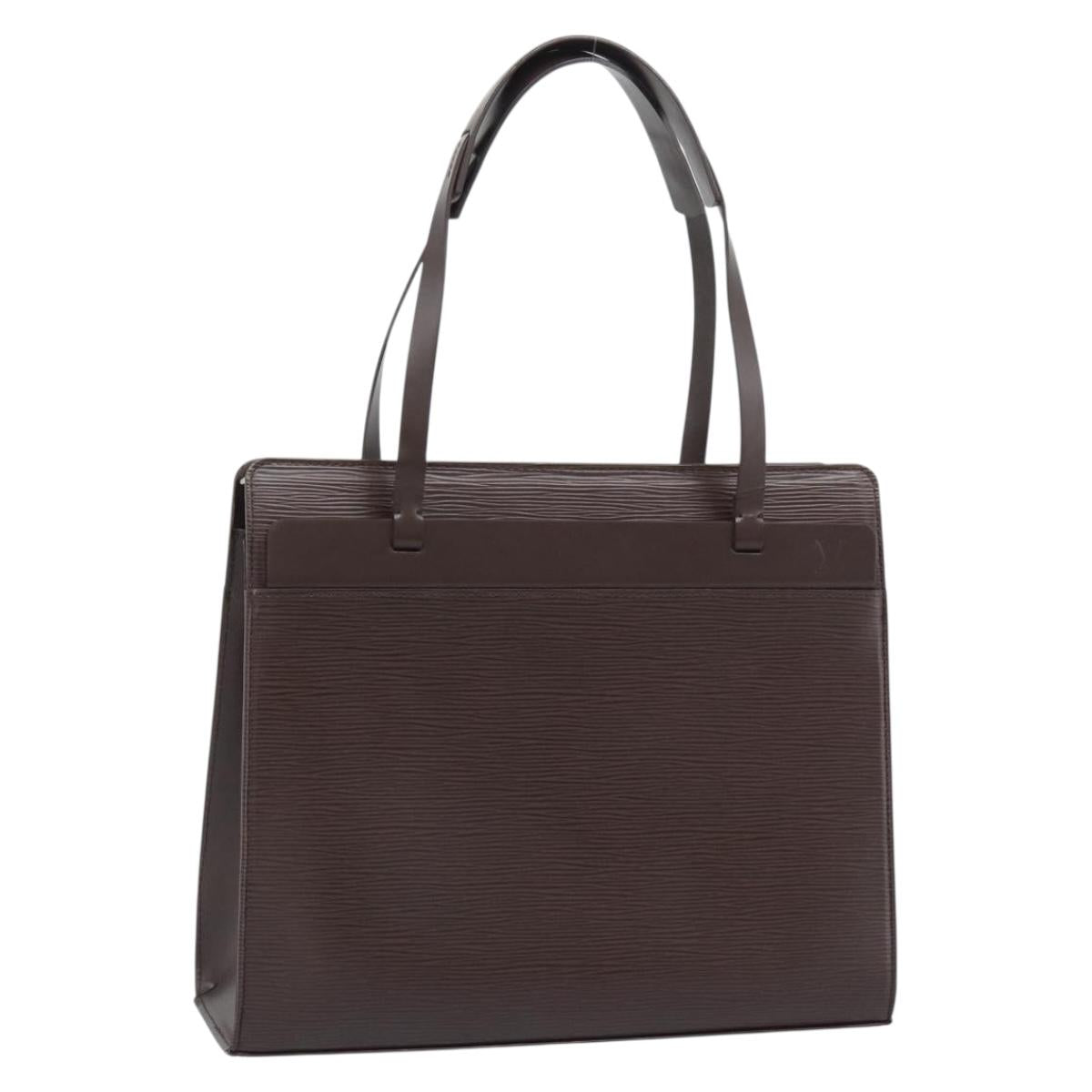 LOUIS VUITTON Epi Croisette PM Tote Bag Mocha M5249D LV Auth ki6760V