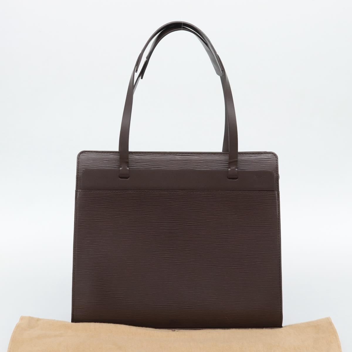 LOUIS VUITTON Epi Croisette PM Tote Bag Mocha M5249D LV Auth ki6760V
