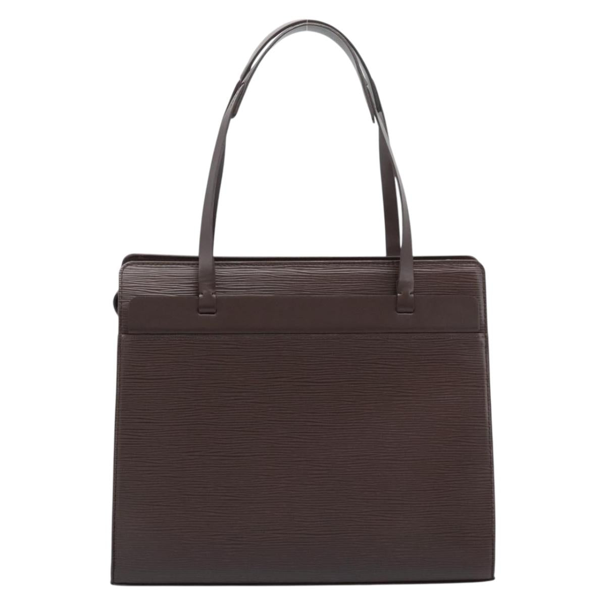 LOUIS VUITTON Epi Croisette PM Tote Bag Mocha M5249D LV Auth ki6760V
