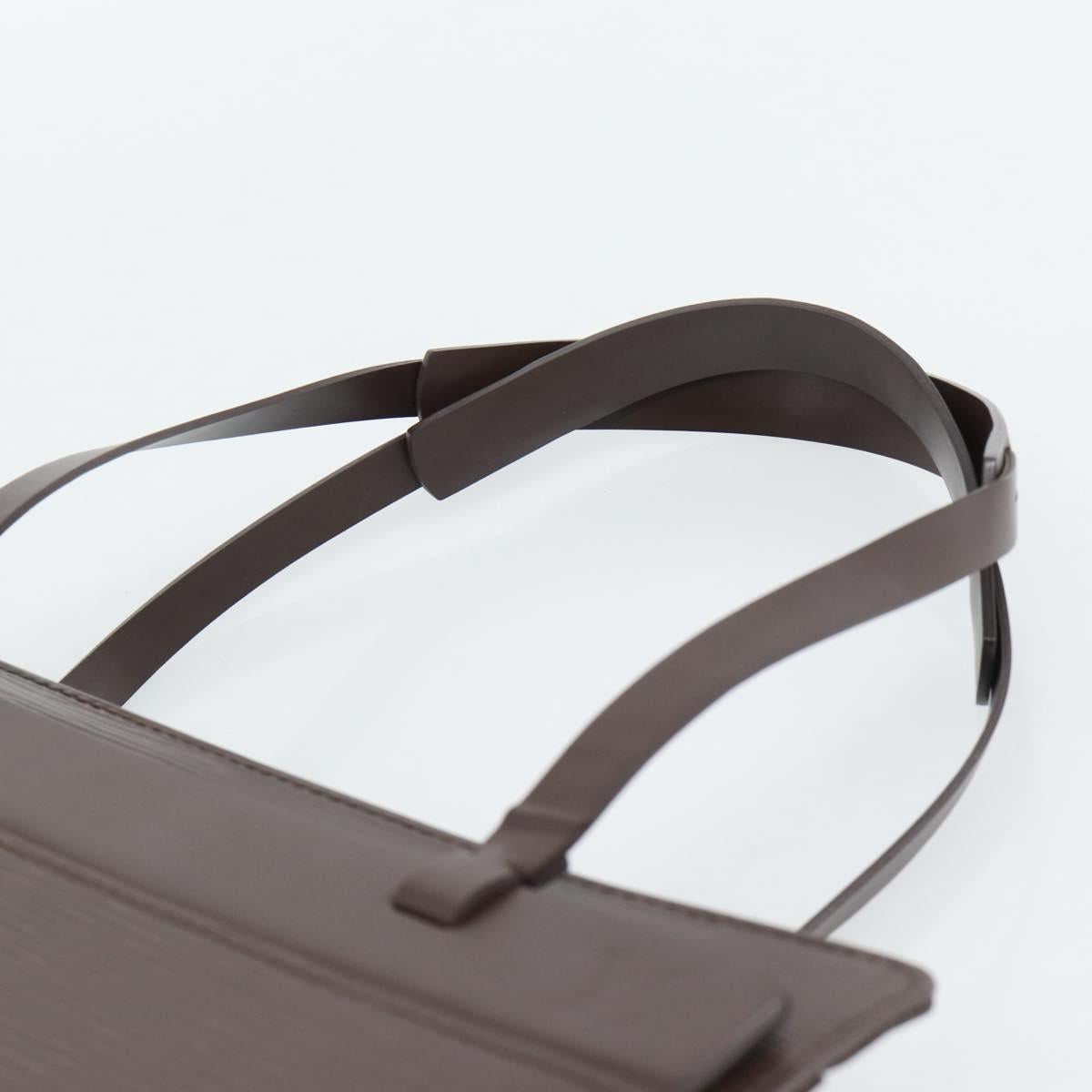 LOUIS VUITTON Epi Croisette PM Tote Bag Mocha M5249D LV Auth ki6760V
