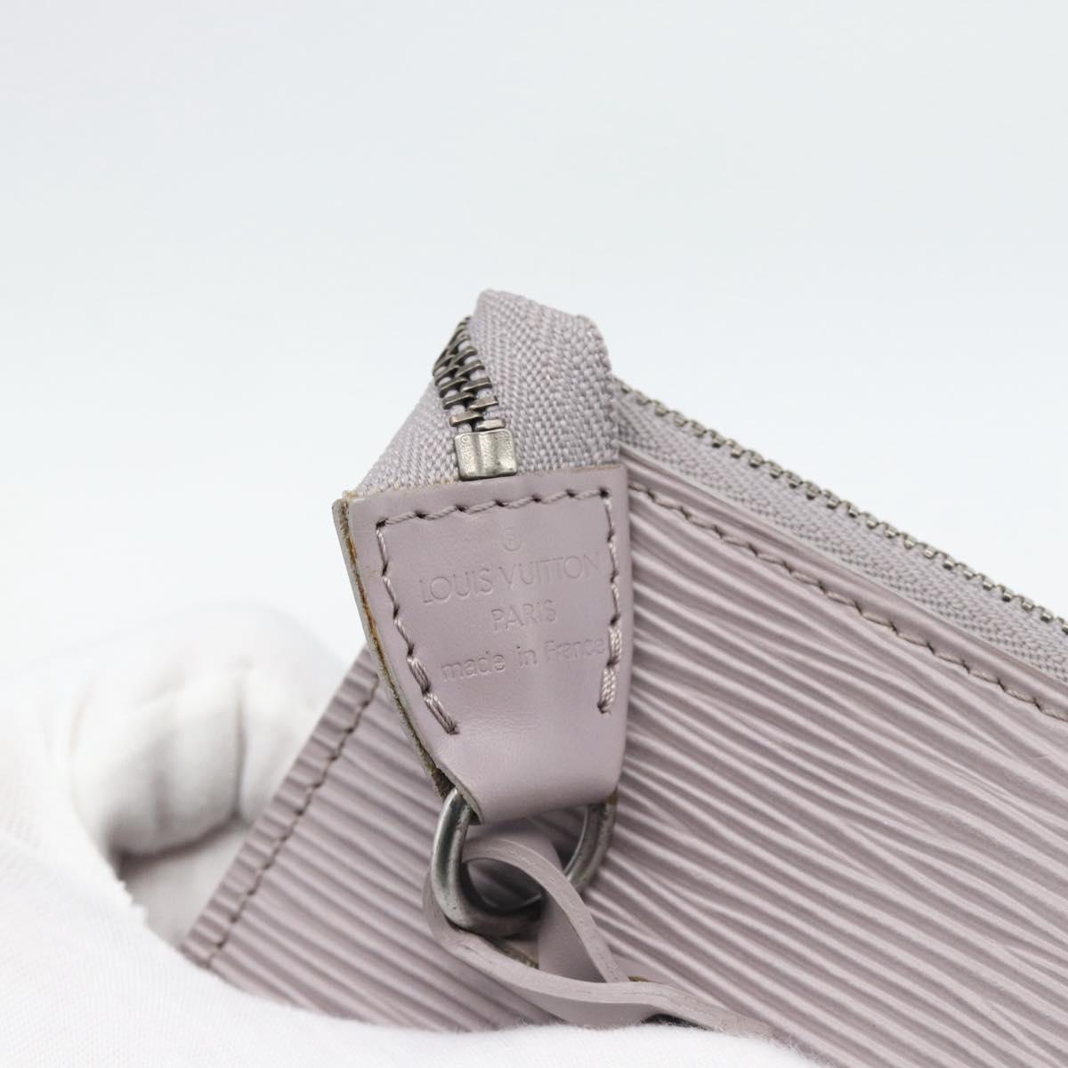 LOUIS VUITTON Epi Pochette Accessoires Accessory Pouch Lilac M52982 Auth ki6763V