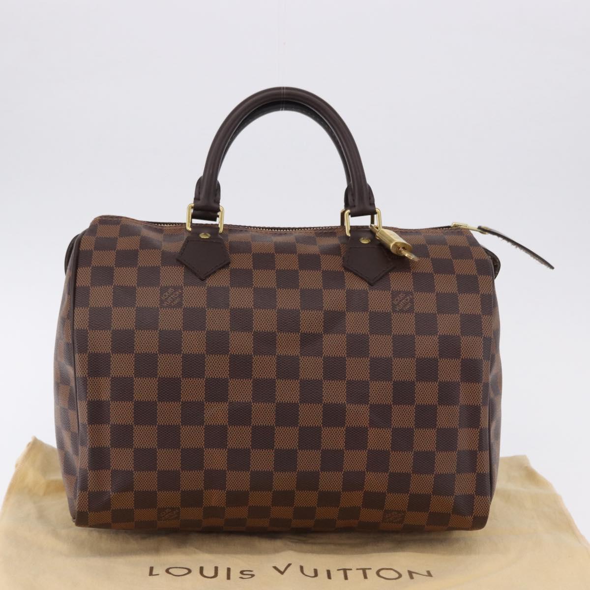 LOUIS VUITTON Damier Azur Speedy 30 Hand Bag N41533 LV Auth ki6764SAM