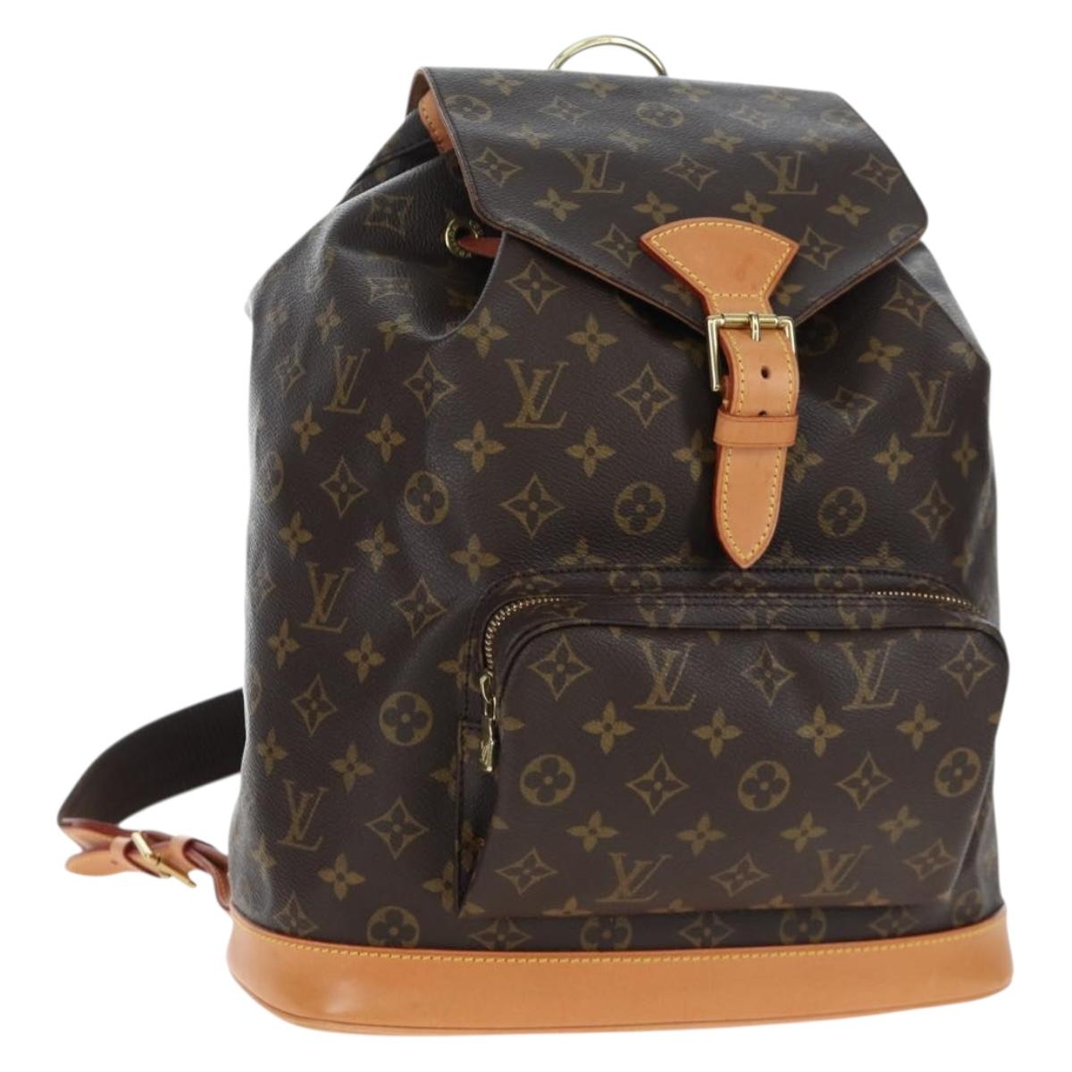 LOUIS VUITTON Monogram Montsouris GM Backpack M51135 LV Auth ki6770SAM