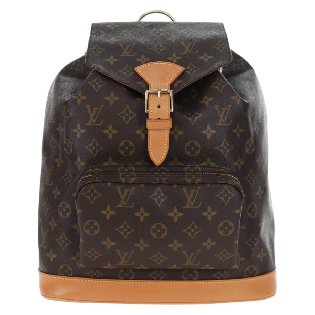 LOUIS VUITTON Monogram Montsouris GM Backpack M51135 LV Auth ki6770SAM