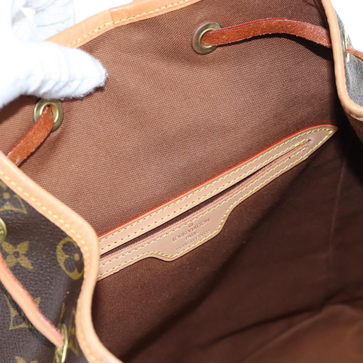 LOUIS VUITTON Monogram Montsouris GM Backpack M51135 LV Auth ki6770SAM