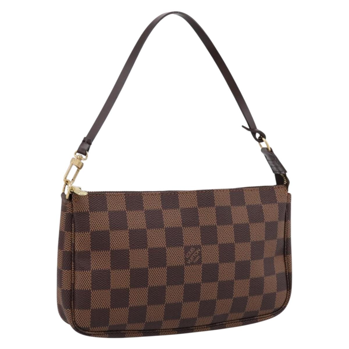 LOUIS VUITTON Damier Ebene Pochette Accessoires Pouch N41206 LV Auth ki6780V