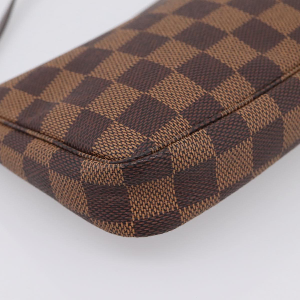 LOUIS VUITTON Damier Ebene Pochette Accessoires Pouch N41206 LV Auth ki6780V