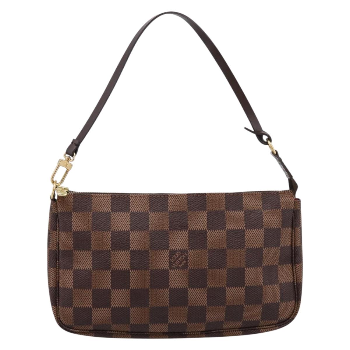 LOUIS VUITTON Damier Ebene Pochette Accessoires Pouch N41206 LV Auth ki6780V