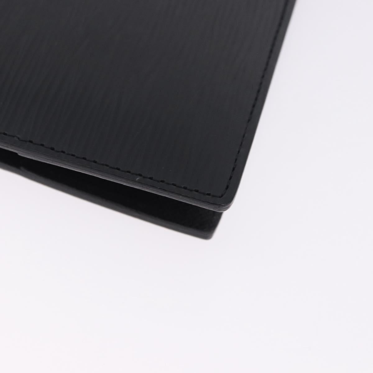 LOUIS VUITTON Epi Agenda GM Day Planner Cover Black R20212 LV Auth ki6783V