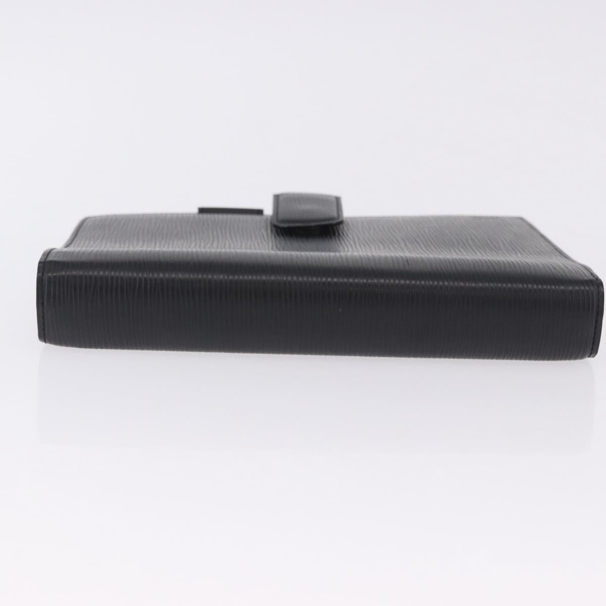LOUIS VUITTON Epi Agenda GM Day Planner Cover Black R20212 LV Auth ki6783V