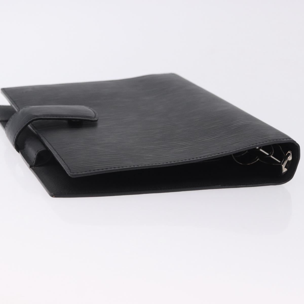 LOUIS VUITTON Epi Agenda GM Day Planner Cover Black R20212 LV Auth ki6783V
