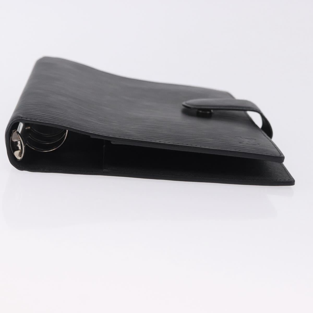 LOUIS VUITTON Epi Agenda GM Day Planner Cover Black R20212 LV Auth ki6783V