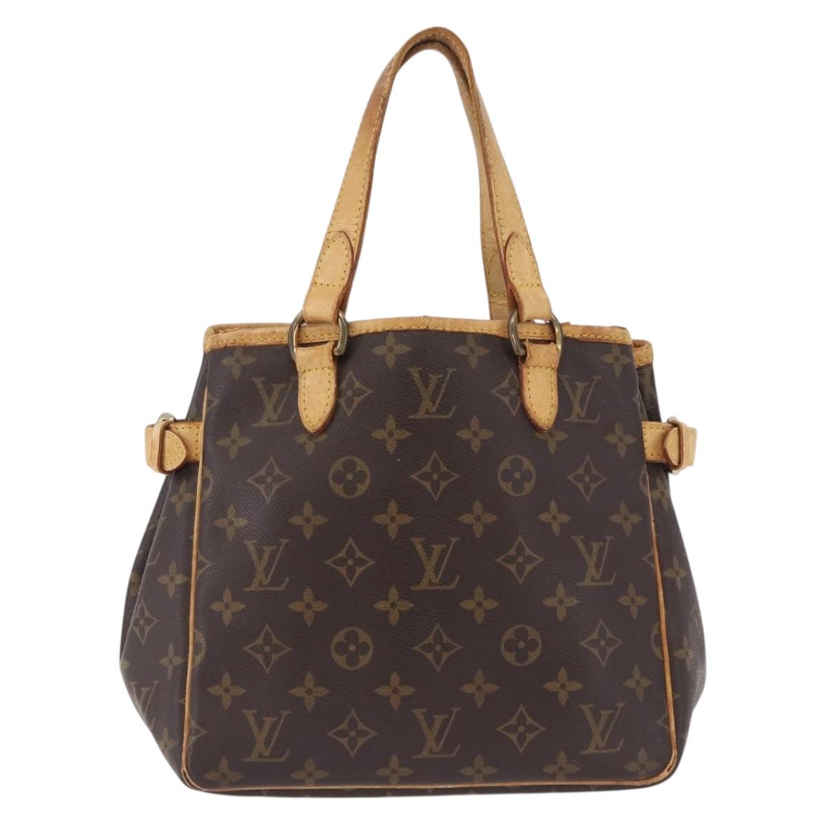 LOUIS VUITTON Monogram Batignolles Vertical Tote Bag M51153 LV Auth ki6784