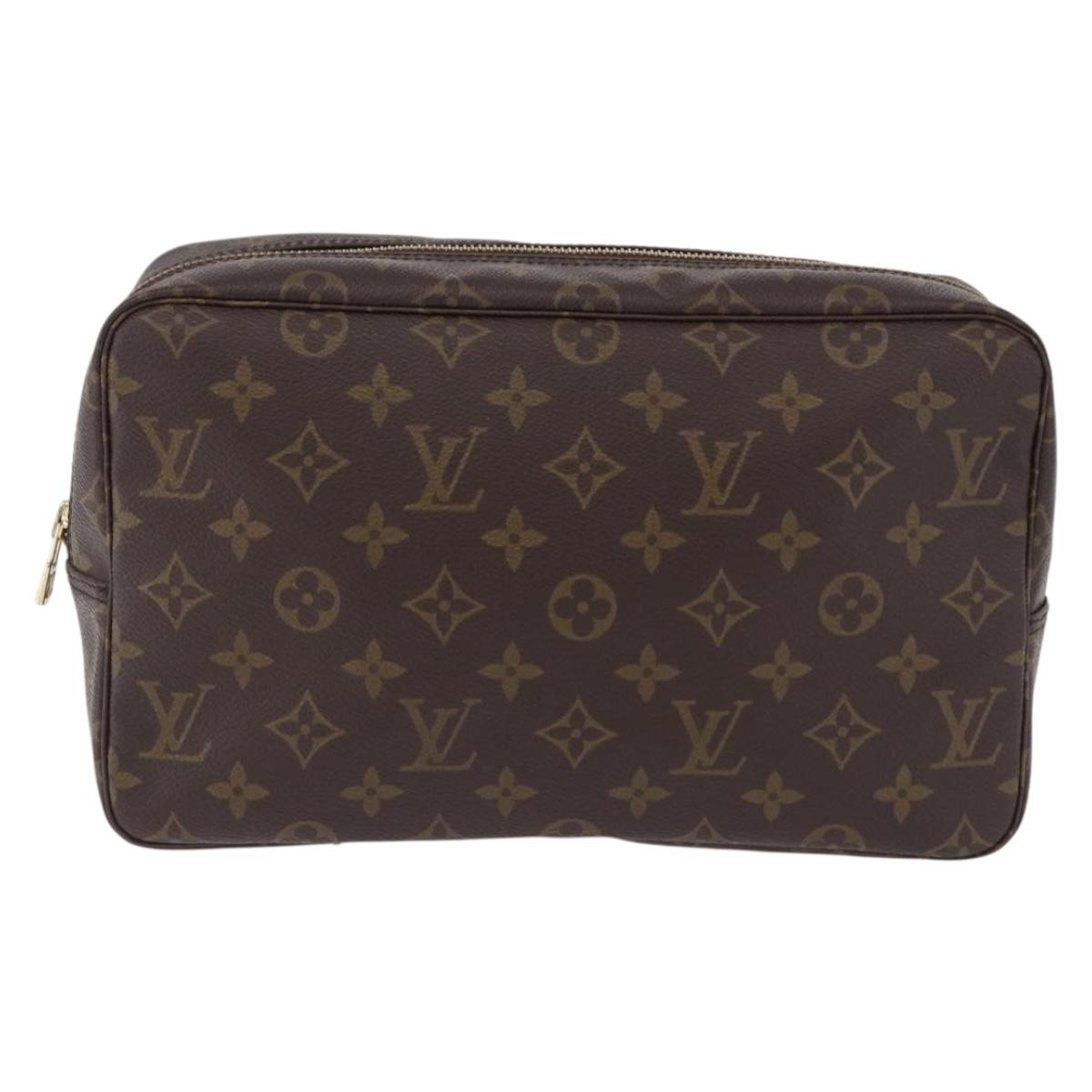 LOUIS VUITTON Monogram Trousse Toilette 28 Clutch Bag M47522 LV Auth ki6788V