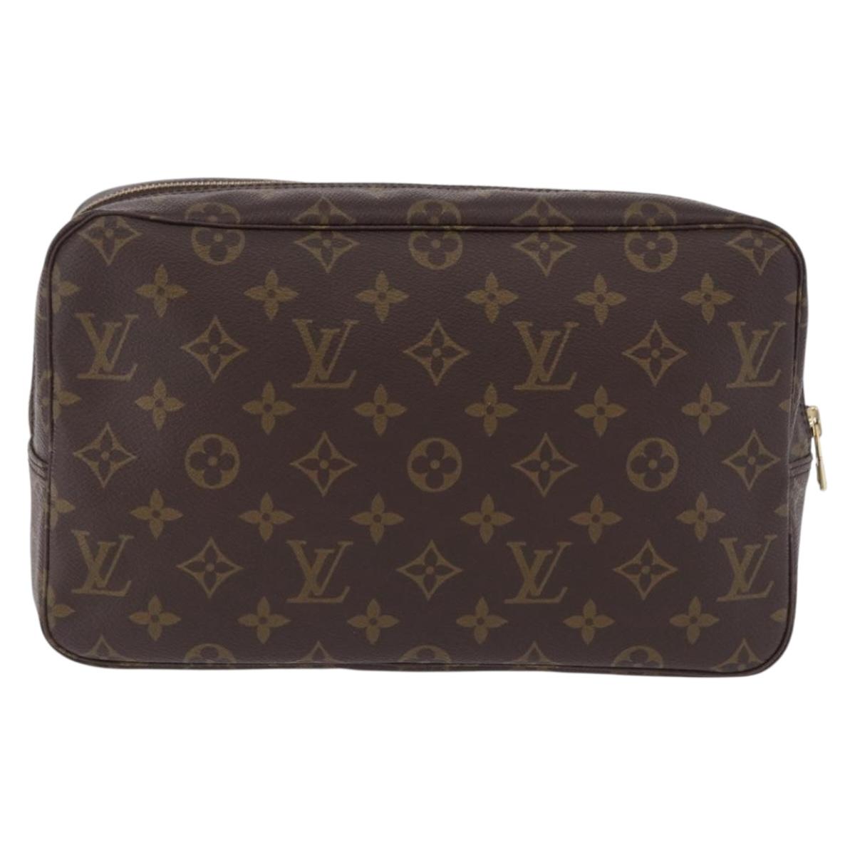 LOUIS VUITTON Monogram Trousse Toilette 28 Clutch Bag M47522 LV Auth ki6788V