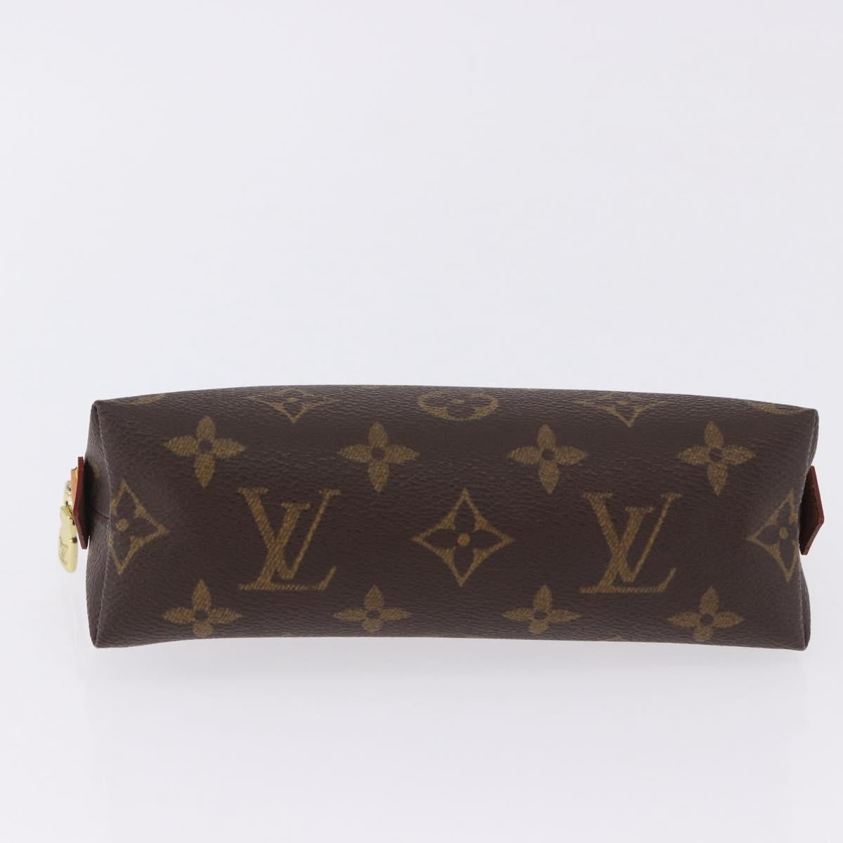 LOUIS VUITTON Pochette Cosmetic PM Cosmetic Pouch M47515 LV Auth ki6790V
