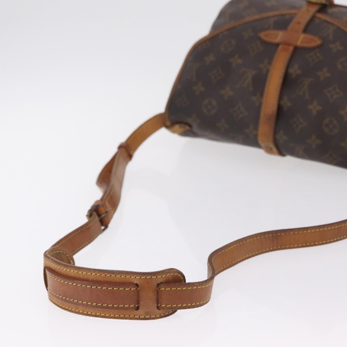 LOUIS VUITTON Monogram Saumur 30 Shoulder Bag M42256 LV Auth ki6796