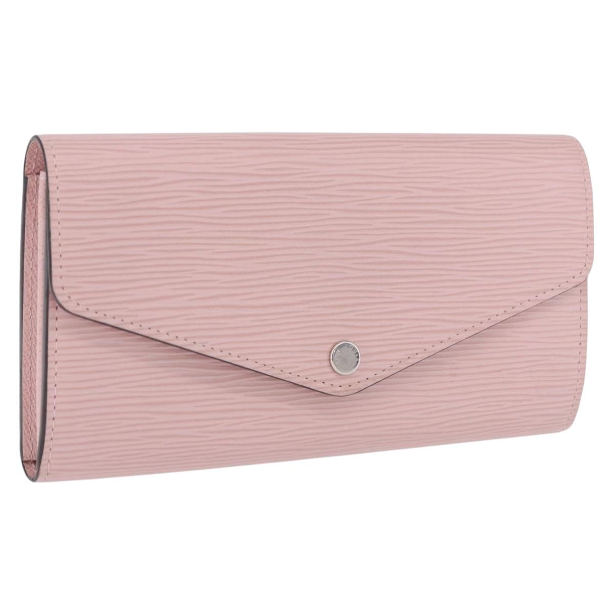 LOUIS VUITTON Epi Portefeuille Sarah Wallet Rose Valerine M61216 LV Auth ki6797V
