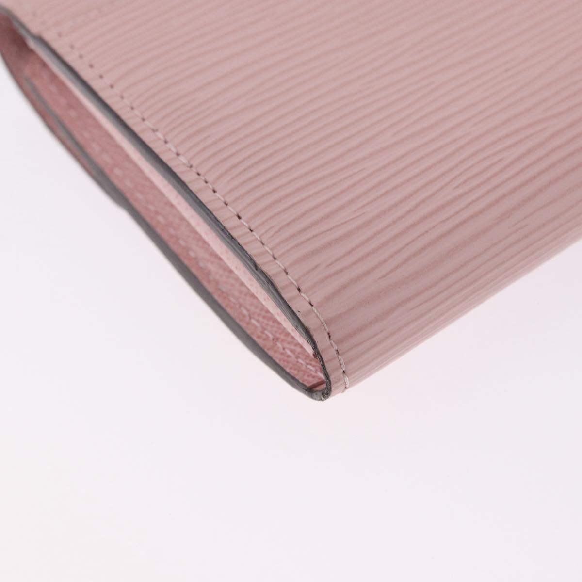 LOUIS VUITTON Epi Portefeuille Sarah Wallet Rose Valerine M61216 LV Auth ki6797V