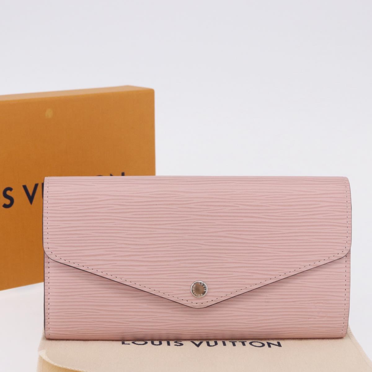 LOUIS VUITTON Epi Portefeuille Sarah Wallet Rose Valerine M61216 LV Auth ki6797V