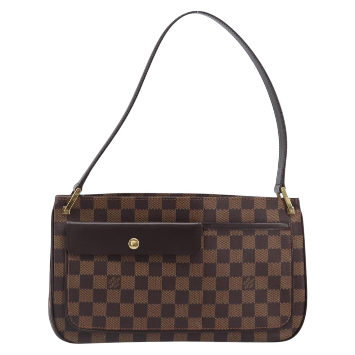 LOUIS VUITTON Damier Ebene Aubagne Shoulder Bag N51129 LV Auth ki6804M