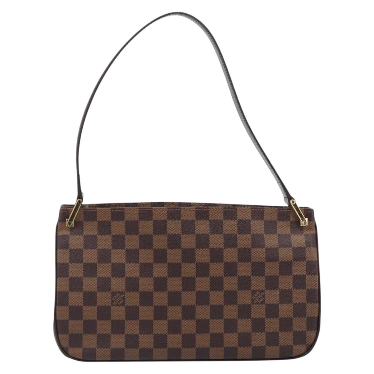 LOUIS VUITTON Damier Ebene Aubagne Shoulder Bag N51129 LV Auth ki6804M