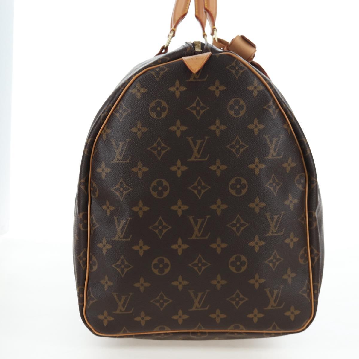 LOUIS VUITTON Monogram Keepall 55 Boston Bag M41424 LV Auth ki6805M