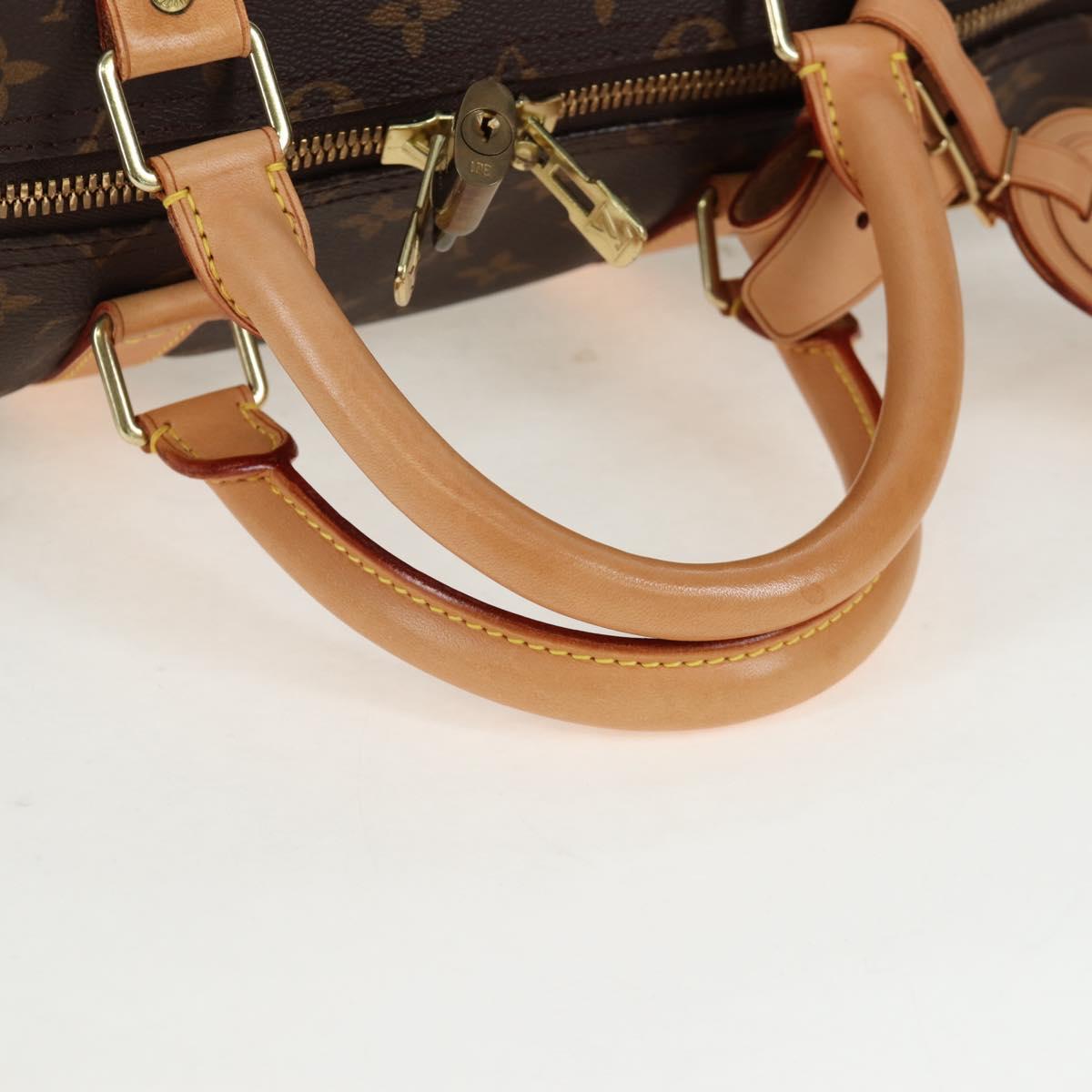 LOUIS VUITTON Monogram Keepall 55 Boston Bag M41424 LV Auth ki6805M