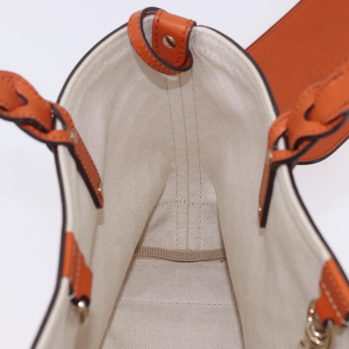 GUCCI GG Canvas Tote Bag Orange Gold 269878 Auth ki6812V